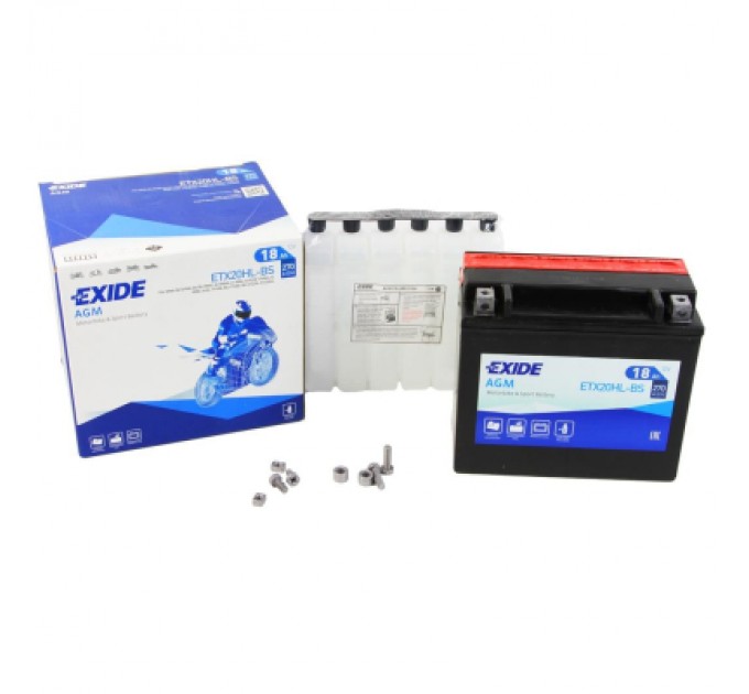 Акумулятор автомобільний EXIDE AGM 18Ah Ев (-/+) (270EN) (ETX20HL-BS)