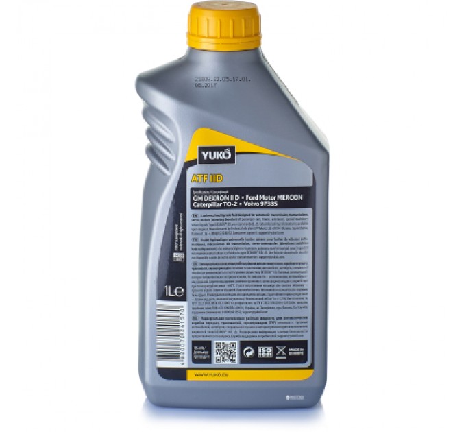 Yuko Трансмісійна олива Yuko ATF IID 1л (4820070241570)
