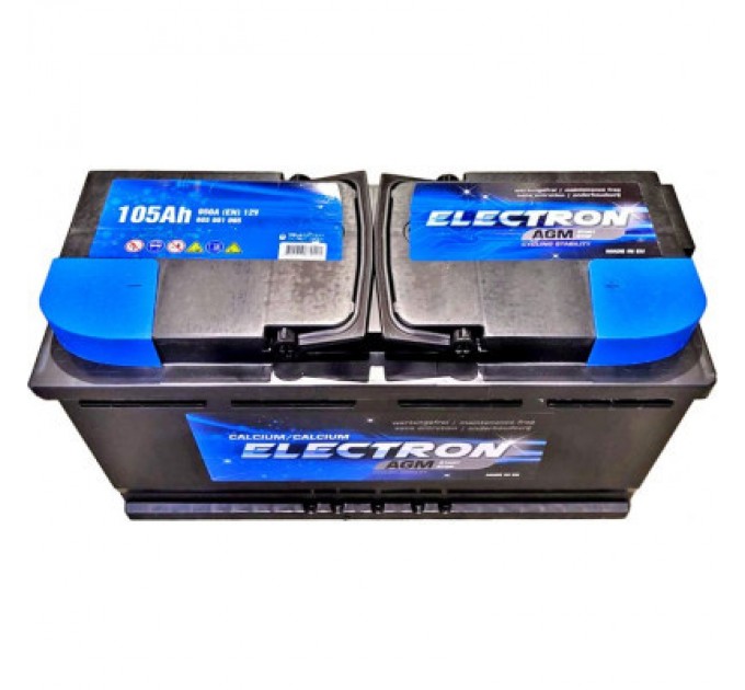 Акумулятор автомобільний ELECTRON AGM 105Ah Ев (-/+) (950EN) (605901095)