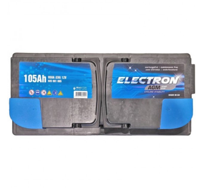 Акумулятор автомобільний ELECTRON AGM 105Ah Ев (-/+) (950EN) (605901095)