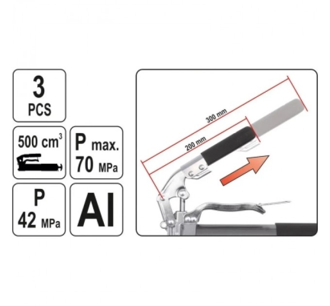 Yato Шприц для мастила Yato YT-0704