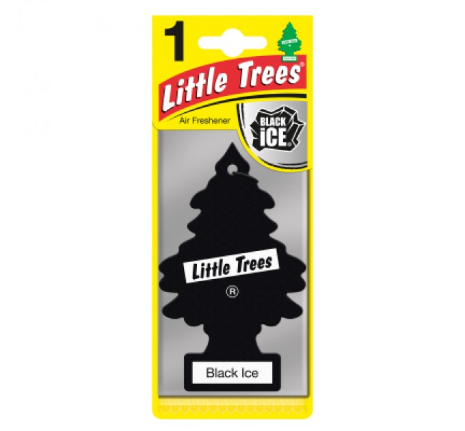 Ароматизатор для автомобіля Little Trees Чорний лід (78092)