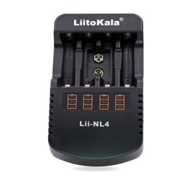 Liitokala Зарядний пристрій для акумуляторів Liitokala 4 Slots, LED, Li-ion/Ni-MH/Ni-Cd/AA/ААA/AAAA/С (Lii-NL4)
