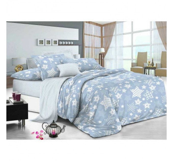 Руно Простирадло Руно бязь Blue Star 220х240 см (76.114Б_Blue star)