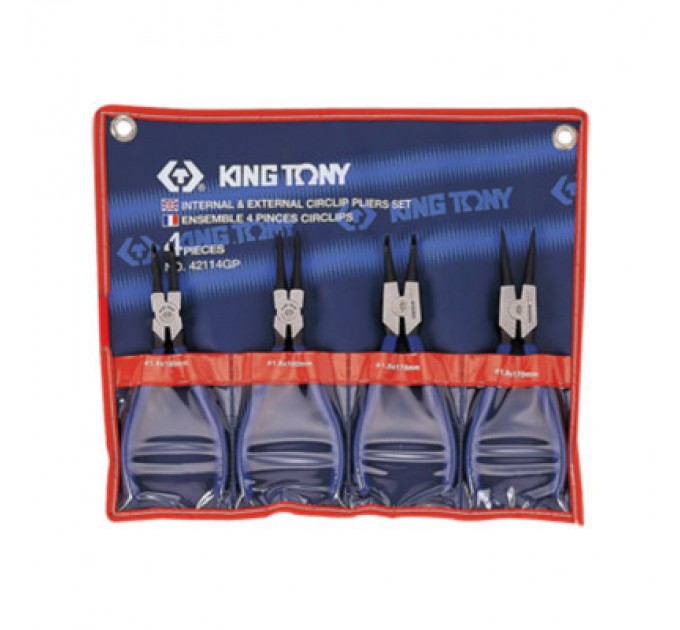 KING TONY Автомобільний зйомник KING TONY стопорних кілець 180 мм набор 4 одиниць (42114GP)