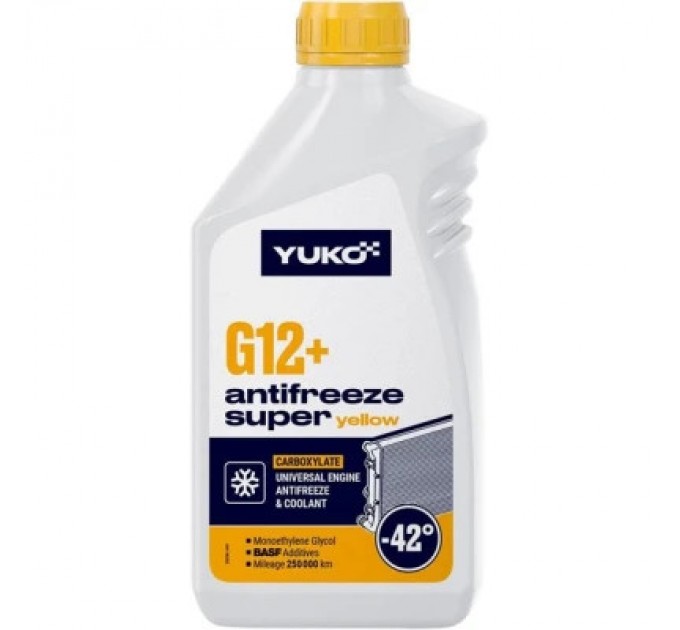 Yuko Антифриз Yuko -40 Super G12+ жовтий .1л (4823110403747)