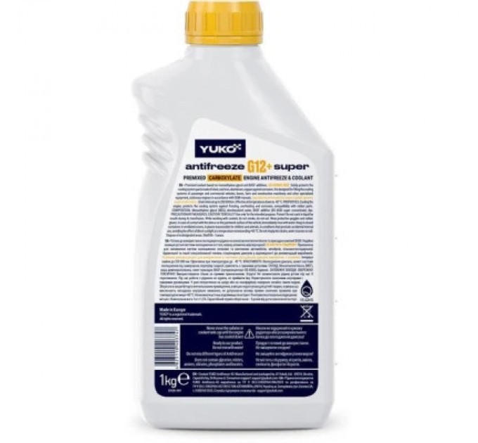 Yuko Антифриз Yuko -40 Super G12+ жовтий .1л (4823110403747)