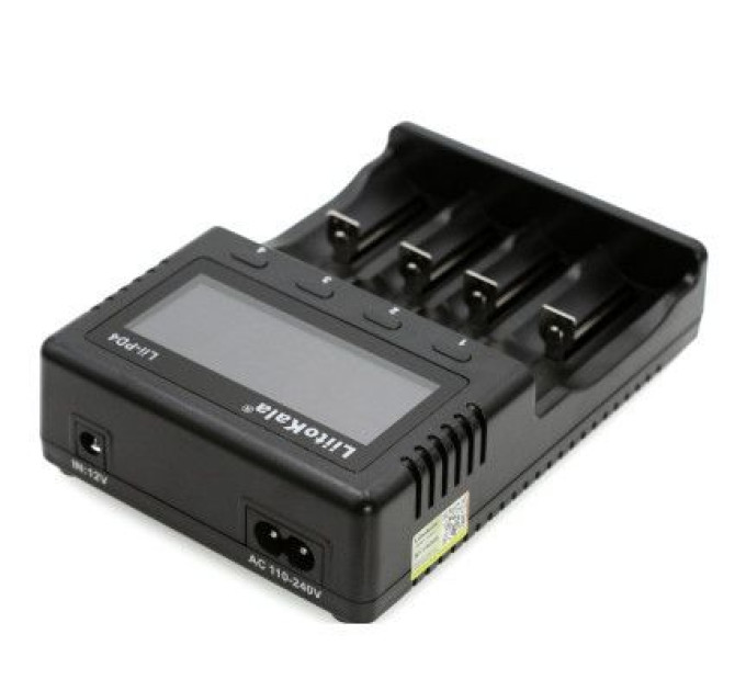 Liitokala Зарядний пристрій для акумуляторів Liitokala 4 Slots, LCD дисплей, Li-ion/Ni-MH/Ni-Cd/AA/ААA/AAAA/С (Lii-PD4)