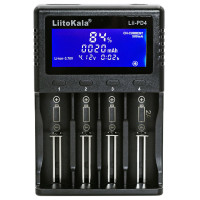 Зарядний пристрій для акумуляторів Liitokala 4 Slots, LCD дисплей, Li-ion/Ni-MH/Ni-Cd/AA/ААA/AAAA/С (Lii-PD4)