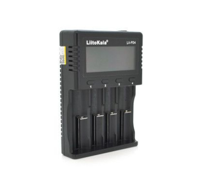 Liitokala Зарядний пристрій для акумуляторів Liitokala 4 Slots, LCD дисплей, Li-ion/Ni-MH/Ni-Cd/AA/ААA/AAAA/С (Lii-PD4)