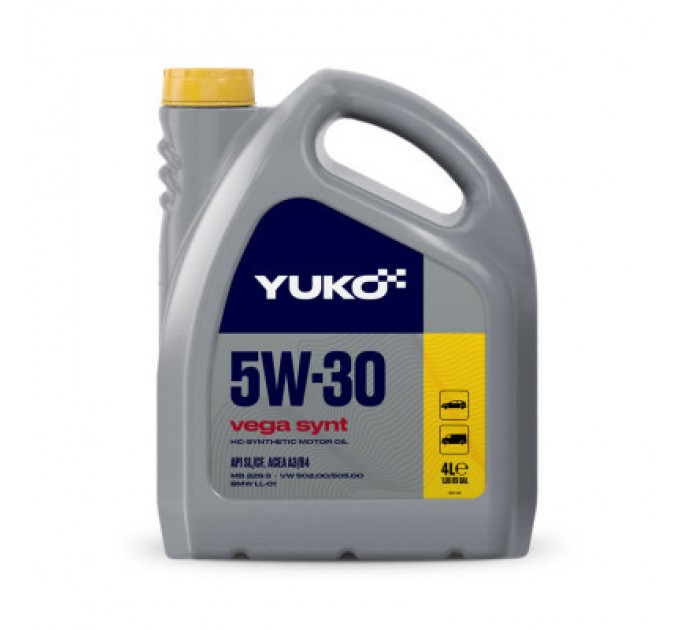 Yuko Моторна олива Yuko VEGA SYNT 5W-30 4л (4823110401460)