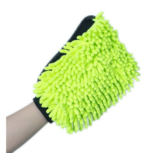 ColorWay Автомобільна серветка ColorWay Рукавичка з мікрофібри для миття та полірування автомобіля, двостороння (CW-2417)