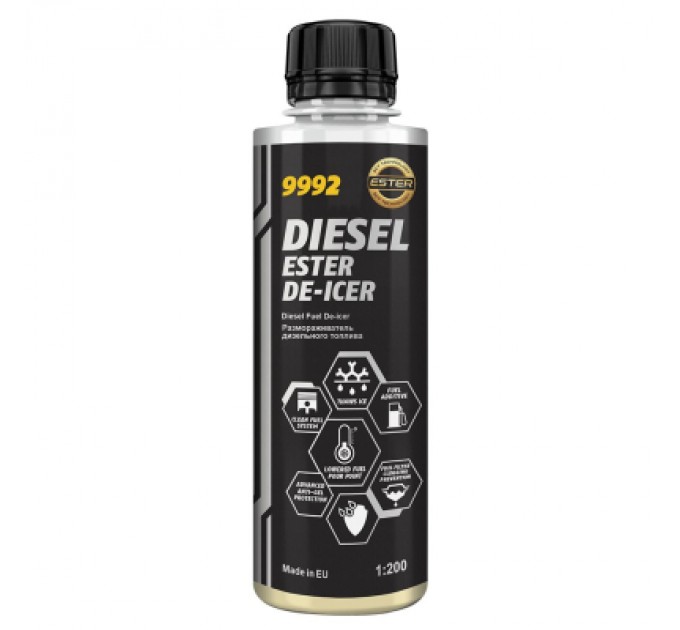 Mannol Присадка автомобільна Mannol 9992 Diesel Ester De-Icer 0.25 л (MN9992-025PET)