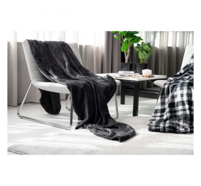 Плед Ardesto Flannel темно-сірий, 160х200 см (ART0210SB)