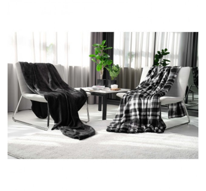 Плед Ardesto Flannel темно-сірий, 160х200 см (ART0210SB)