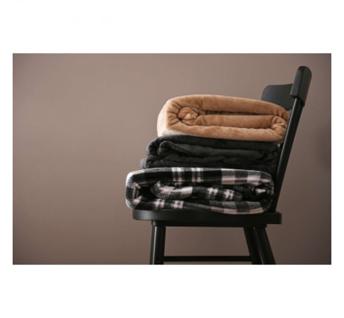 Плед Ardesto Flannel темно-сірий, 160х200 см (ART0210SB)