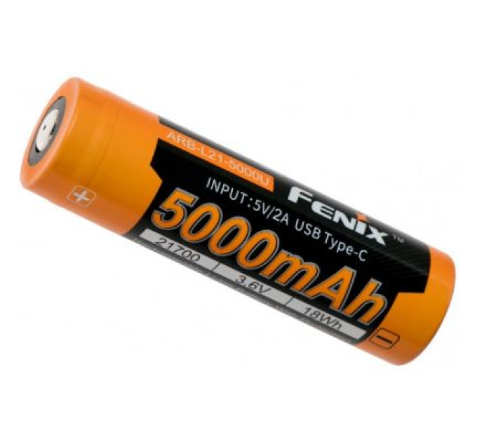 Fenix Акумулятор Fenix 21700 USB 5000mAh (ARB-L21-5000U)