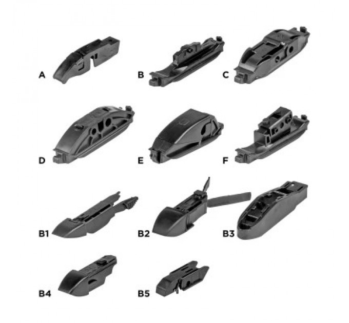 AMiO Щітка склоочисника AMiO Hybrid multiconnect 19" 480 мм (02206) (022061)
