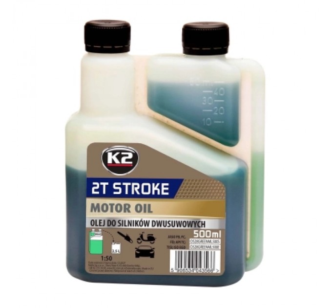 K2 Моторна олива K2 2T Stroke Oil Green 500 мл (O528GREENML500E)
