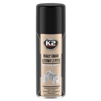 Мастило автомобільне K2 PRO White PTFE 400 мл (W121)