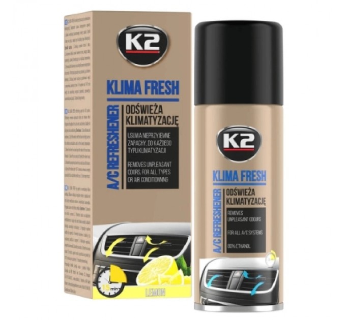 K2 Автомобільний очисник K2 Klima Fresh "Лимон" 150 мл (K222)