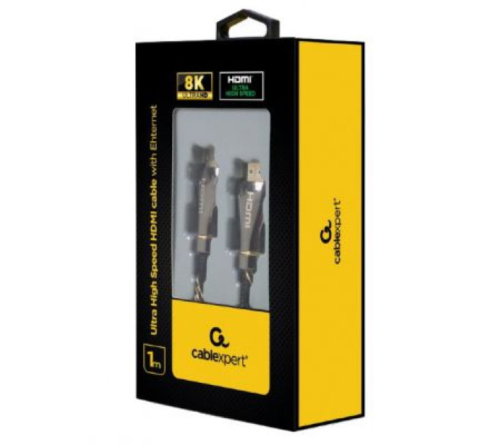 Cablexpert Кабель мультимедійний HDMI to HDMI 1.0m V.2.1 Premium Cablexpert (CCBP-HDMI8K-1M)