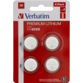 Verbatim Батарейка Verbatim CR 2025 Lithium 3V * 4 (49532)