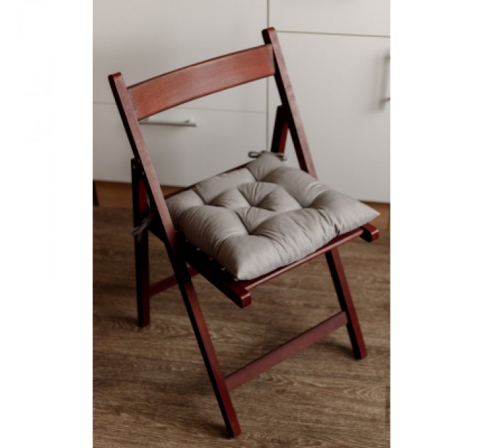 Прованс Подушка на стілець Прованс Фібра сіра 40х40 см (4823093447004)