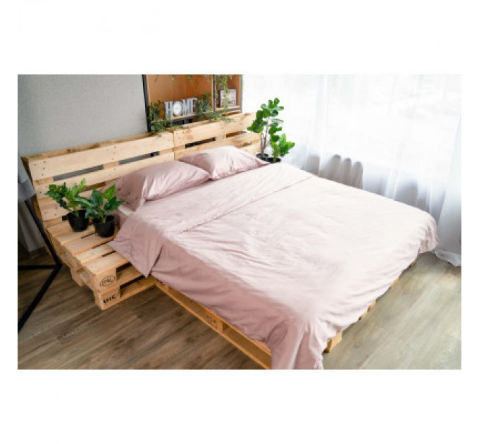 Ardesto Простирадло Ardesto на резинці Mix&Match сатин 160х200+30 см пудра (ART1620FSP)