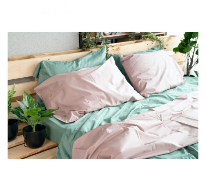 Ardesto Простирадло Ardesto на резинці Mix&Match сатин 160х200+30 см пудра (ART1620FSP)