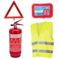 Poputchik Набір техдопомоги Poputchik з вогнегасником ВП-1 "Економічний" (ВП-1+Знак+Аптечка+Жилет) (33-016-IS)
