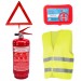 Poputchik Набір техдопомоги Poputchik з вогнегасником ВП-1 "Економічний" (ВП-1+Знак+Аптечка+Жилет) (33-016-IS)