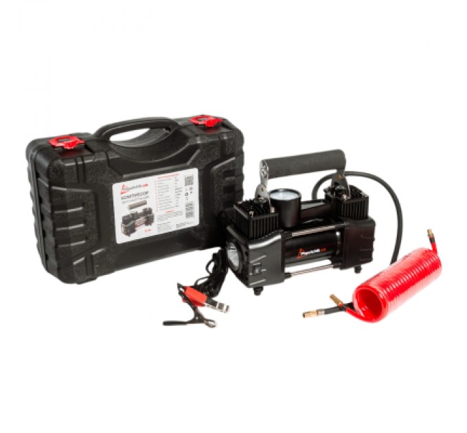 Poputchik Автомобільний компресор Poputchik 85л/хв, 10 А (13-015-IS)