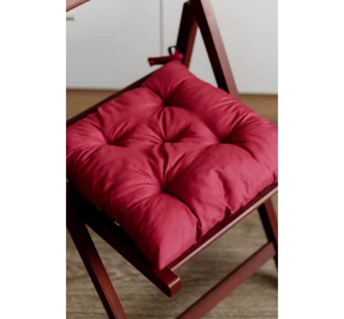 Прованс Подушка на стілець Прованс Фібра бордо 40х40 см (029611)