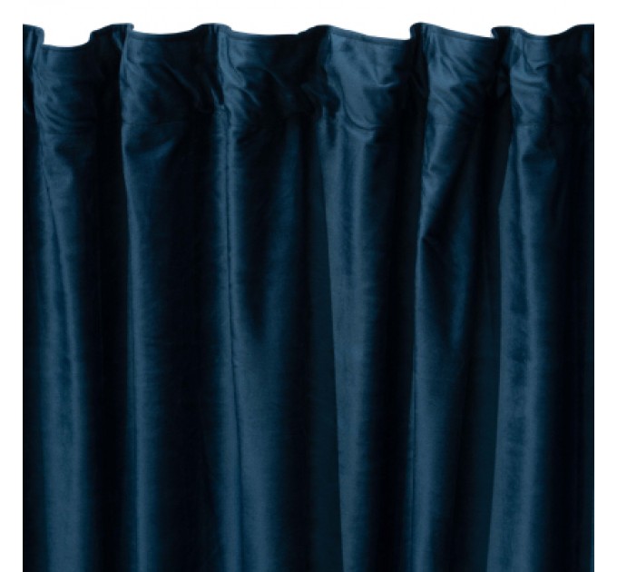 Ardesto Штора Ardesto велюр 100% поліестер,150х270 см синій темний (ART1030NA)