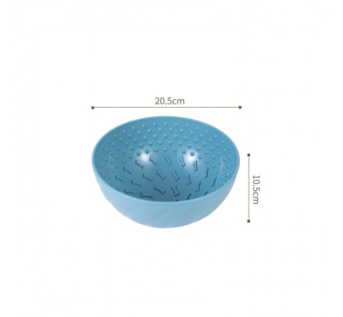 WahoPet Посуд для собак WahoPet Миска для повільного годування 200 мл блакитна (2700000023679)