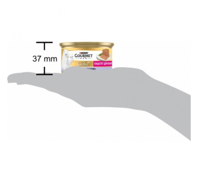 Purina Gourmet Паштет для котів Purina Gourmet Gold. З телятиною для кошенят 85 г (7613036330596)