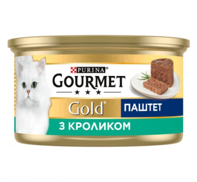 Purina Gourmet Паштет для котів Purina Gourmet Gold. З кроликом 85 г (7613033728747)
