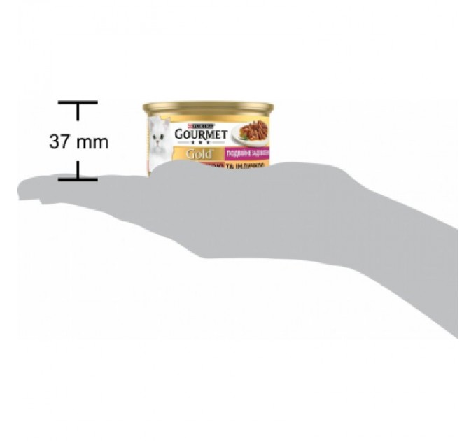 Purina Gourmet Вологий корм для кішок Purina Gourmet Gold. Подвійне задоволення з качкою та індичкою 85г (7613031381050)