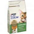 Purina Cat Chow Сухий корм для кішок Purina Cat Chow Sterilised з індичкою 1.5 кг (7613287329516)