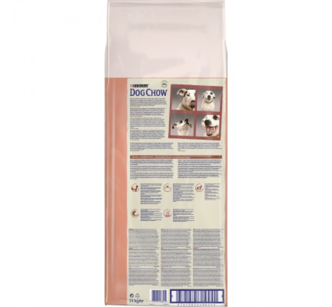 Purina Dog Chow Сухий корм для собак Purina Dog Chow для дорослих, схильних до алергії собак з лососем 14 кг (7613034488244)