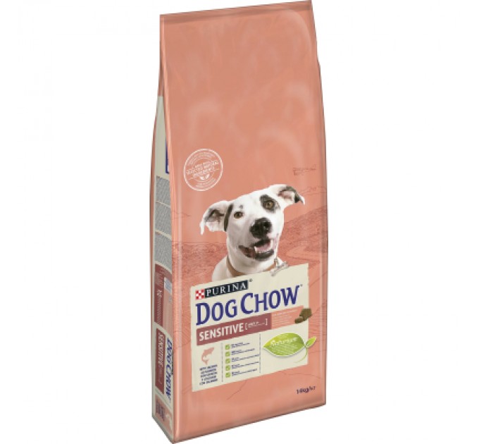 Purina Dog Chow Сухий корм для собак Purina Dog Chow для дорослих, схильних до алергії собак з лососем 14 кг (7613034488244)