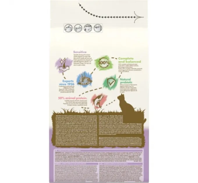 Purina Cat Chow Сухий корм для кішок Purina Cat Chow Sensitive з лососем 1.5 кг (7613035394131)