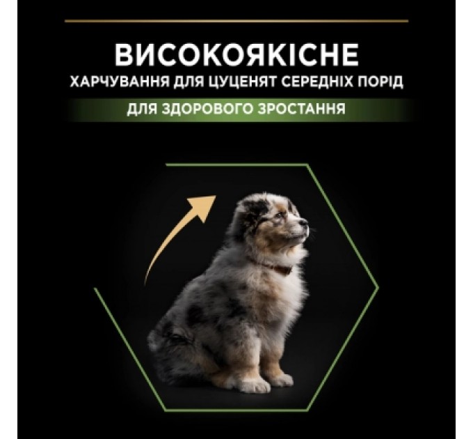 Сухий корм для собак Purina Pro Plan Dog Medium Puppy з високим вмістом курки 12 кг (7613035120402)