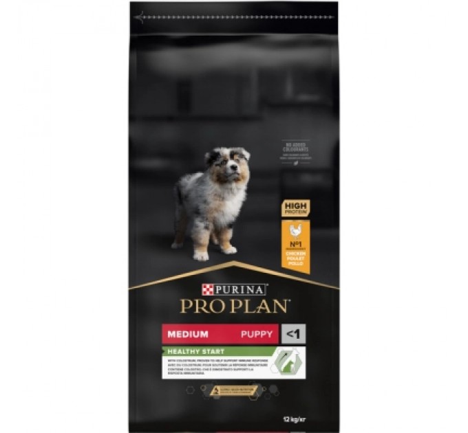 Сухий корм для собак Purina Pro Plan Dog Medium Puppy з високим вмістом курки 12 кг (7613035120402)