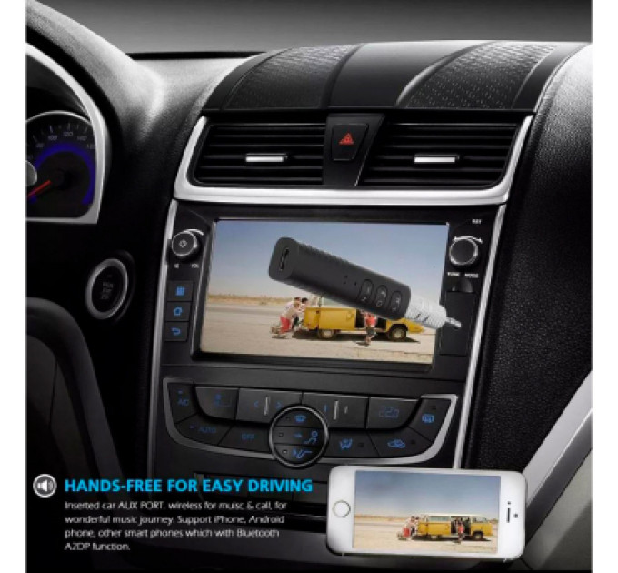 Dynamode Bluetooth-адаптер Dynamode Bluetooth 4.1 аудио AUX 3.5 мм jack (BT-AUX) (BT-AUX)
