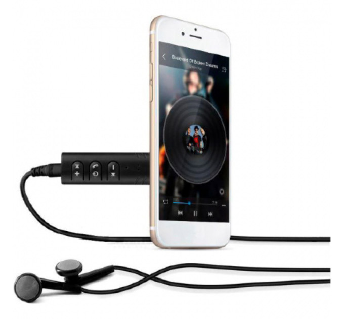 Dynamode Bluetooth-адаптер Dynamode Bluetooth 4.1 аудио AUX 3.5 мм jack (BT-AUX) (BT-AUX)