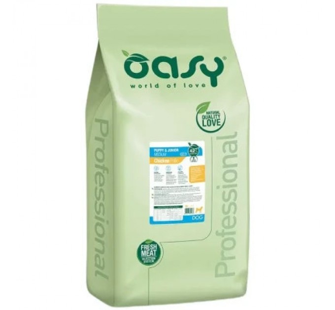 OASY Сухий корм для собак OASY LIFESTAGE Puppy & Junior Large 18 кг (8053017349190)