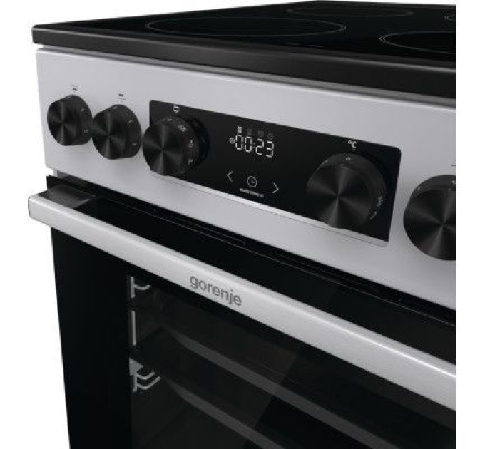 Gorenje Плита Gorenje GEC5C41SG електрична склокерамічна, 70л, 50x60см, дисплей, прог (GEC5C41SG)