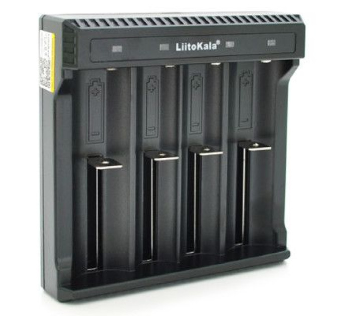 Liitokala Зарядний пристрій для акумуляторів Liitokala 4 Slots, LED, Li-ion, 10430/10440/14500/16340/17670/18500/18650/26650/25500/26700 (Lii-L4)